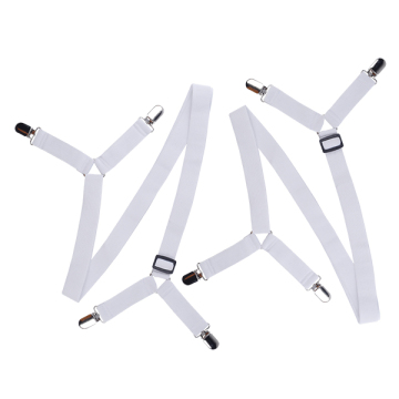 Elastic Bed Sheet Mattress Cover Blanket Clip Set with Straps and Plastic Clips