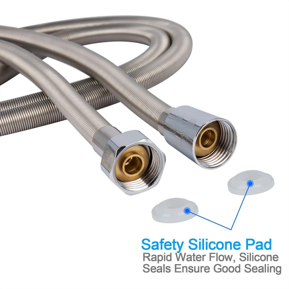 Гибкий шланг с металлической оплеткой из нержавеющей стали и шланг с внутренней оплеткой для ванной комнаты