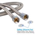 Stainless steel flexible braided metal hose with bathroom inelt braided hose