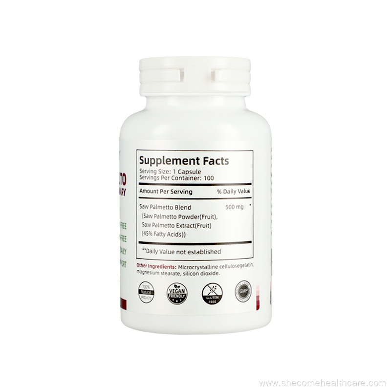 Saw Palmetto Capsules for Hair Health and Urinary