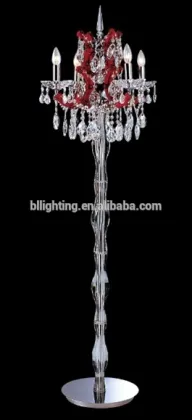 Candle Indoor Crystal Floor Lamp lighting Maria Theresa Standing chandelier