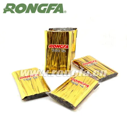 Metallic Golden Twist Tie for Colsing Bags