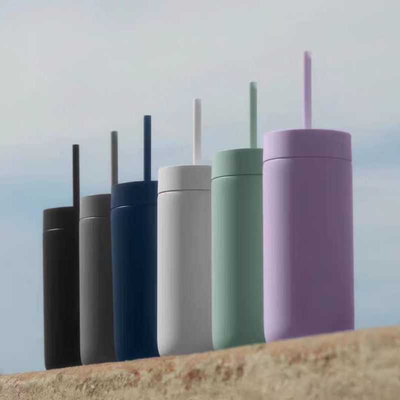 Colorful Reusable Straw Mugs