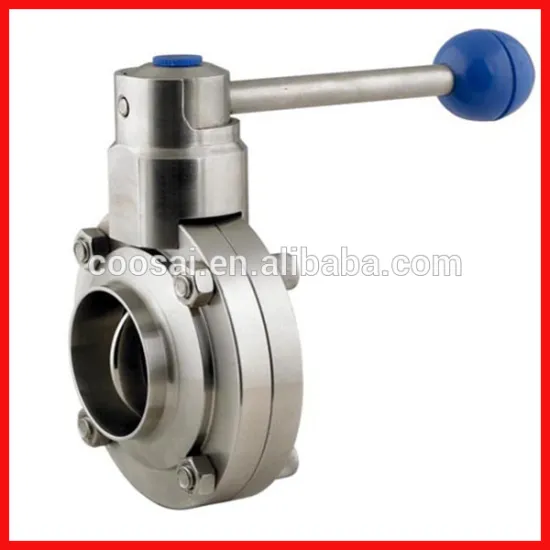China manufacturer stainless steel sanitary butterfly valve