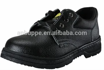 Black Leather Officer Military Shoes