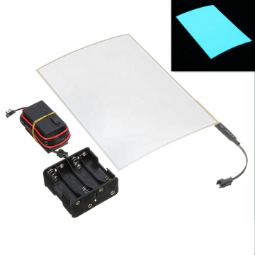 EL Panel Electroluminescent Cuttable Paper Neon Sheets with Inverter and Actuator for Home, Vehicle, Shop, Store, Party, and Toys - 12V Lighting Solution