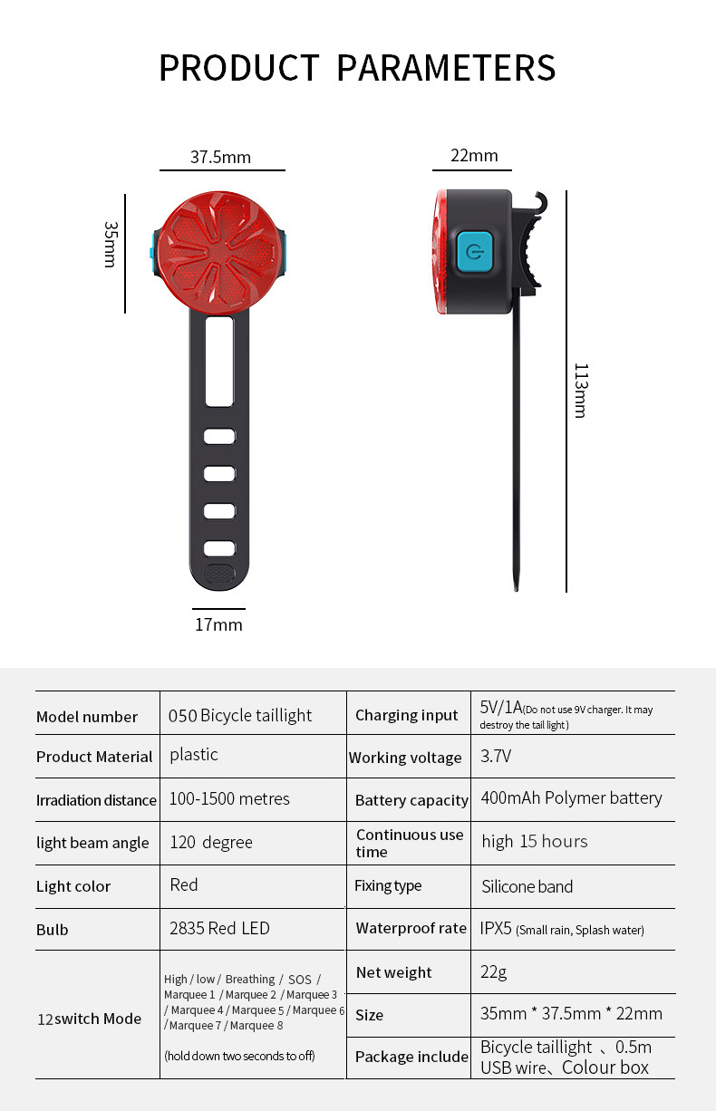 Led Bicycle Taillight