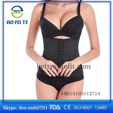 2016 women Spiral steel boning Sexy body shapers tummy trimmer long waist cincher slimmer Bind belt long waist training corsets