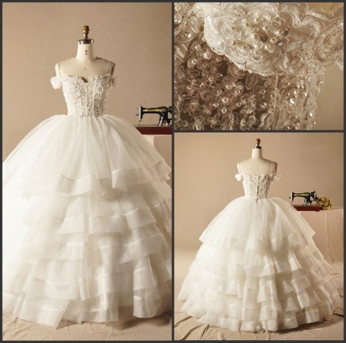 Wedding Dress a-Line Lace Bridal Ball Gown H131010