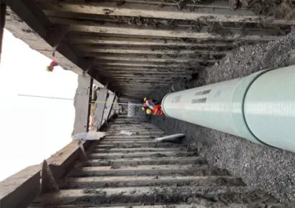 GRP municipal wastewater pipe