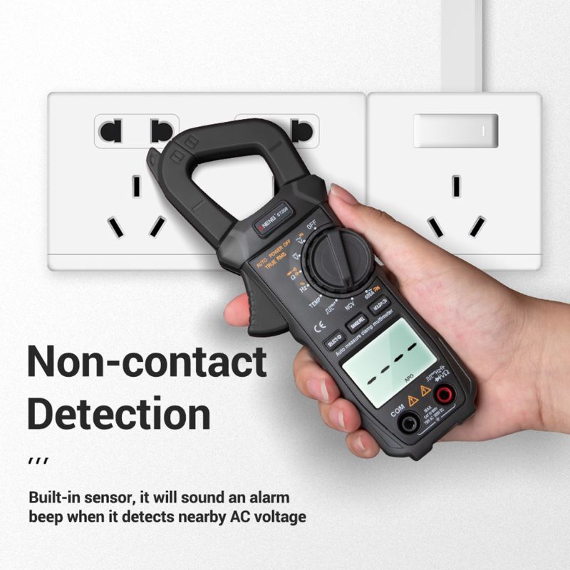 6000 Counts True RMS Clamp Meter Digital Multimeter NCV Square Wave Output Diode