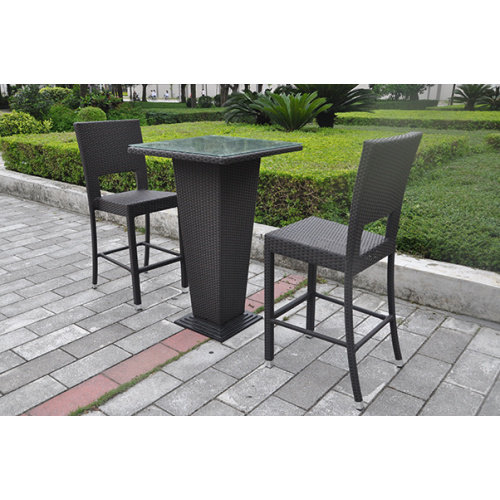 Elegant Patio Garden PE Wicker Bar Furniture