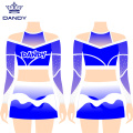 Long Sleeves cheerleading uniform with best stone