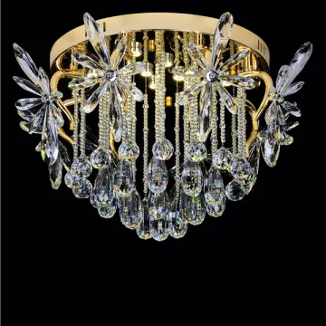 gold ceiling lights bedroom chandelier crystal lighting