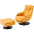 Lounge Chair That Lays Flat Office chair Comfortable Leather Living room Leisure Chair Supplier