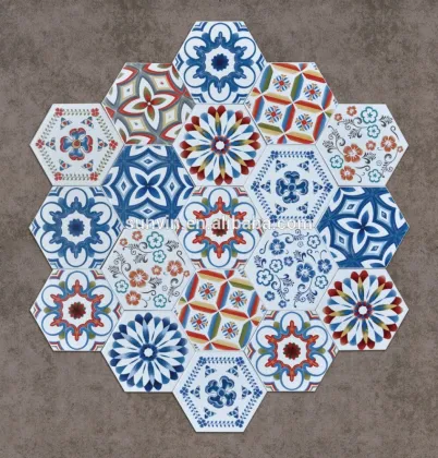 Hexagonal ceramic tiles for Floor and Wall