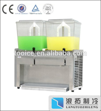 Space-saving desktop commercial puddled juice dispenser