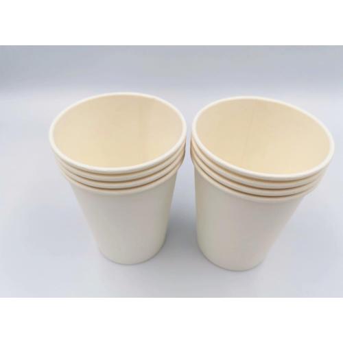 Serie de taza de papel desechable compostable