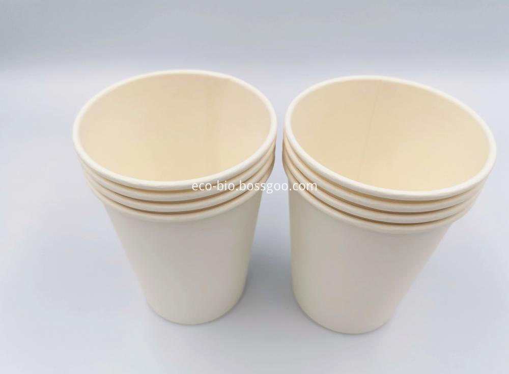 Disposable Cornstarch PLA Paper Cup 