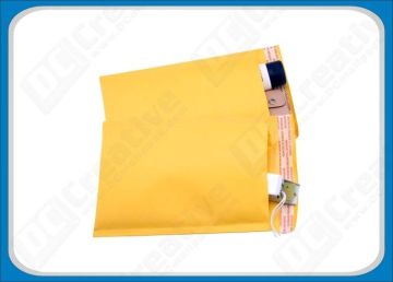 8.5 × 14.5 Yellow Air Jacket Bubble Mailer Envelopes , Custom Mailing Bubble Envelopes