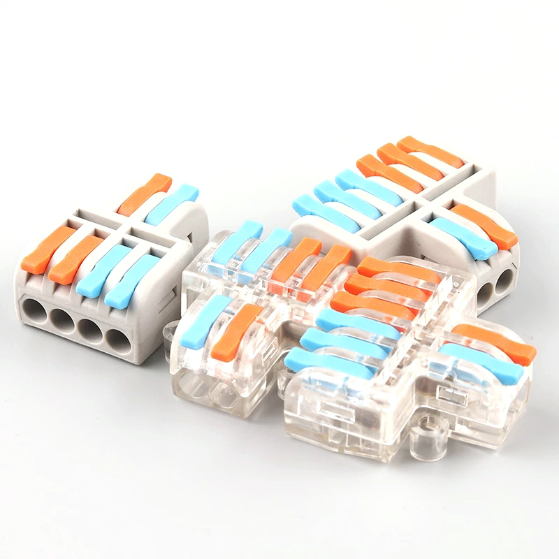 Mini TYPE Boxed 2/3 pin Quick Push-In Wire Connector Universal Compact Terminal Block Small Led Light Cable Splitter connectors