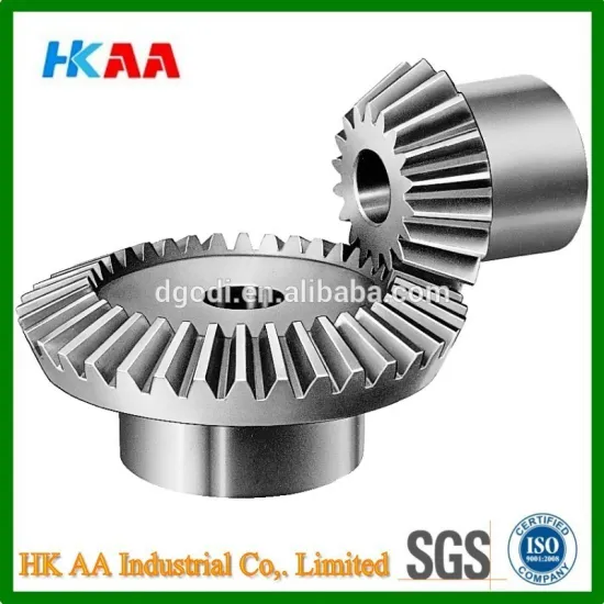 Precision CNC machining mild steel bevel gear for bicycle, steering bevel gear