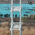 Sistema eficiente de torre de energia tubular de aço