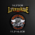 Motorcycle Embroidery Patches for Clothing Iron on