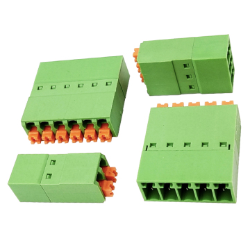 3.81MM Pitch Thin Spring Plug in Solderless Butt Male Terminal Block Connection