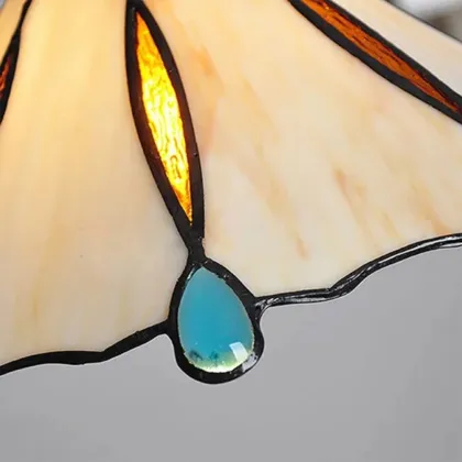 Retro Tiffany Stained Glass Pendant Light