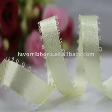 Cream Nylon Loop Ribbons