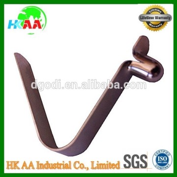 Custom good quality pole clips, brass tent pole clips, plastic pole clips