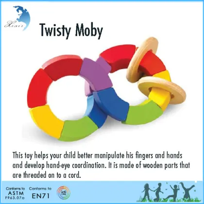 early learning nursery school safe high quality puzzle toy Hexi twist