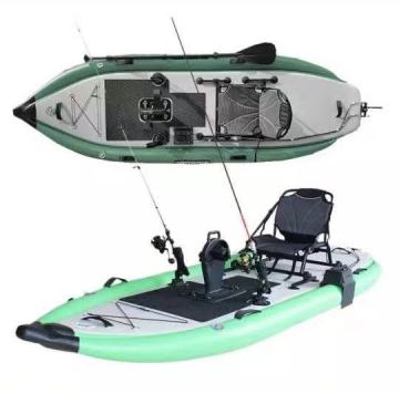 GeeTone Fishing Kayak with Pedal Drive and Drop-Stitch Seat