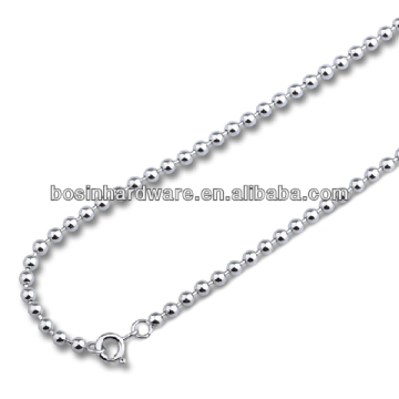 Factory Best Cost Metal Stainless Steel Ball Bead Chain Necklace