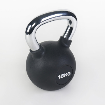 Customizable Multi-Function Chrome Kettlebell with Neoprene Handle: Perfect for Fitness Competitions and More