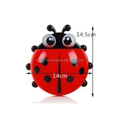 Ladybug Toothpaste Toothbrush Holder