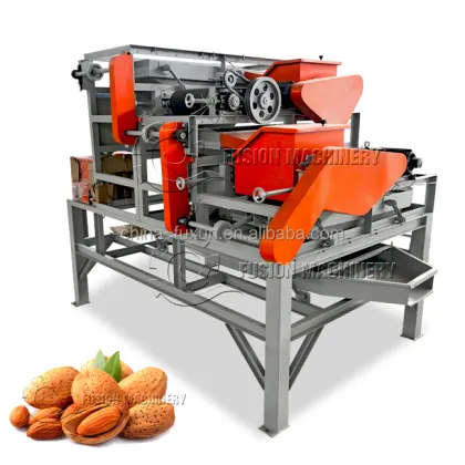 Almonds Nuts Shelling Machine Macadamia Nut Husker Line Walnut Sheller Hulling