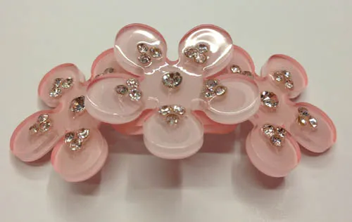 Flowers Acrylic Rhinestone Buckle, Garment Accessories, Shoes Accessories