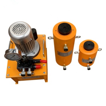 3KW Electric Oil Pump 200Tons 200mm Stroke Double Acting Hydraulic Jack