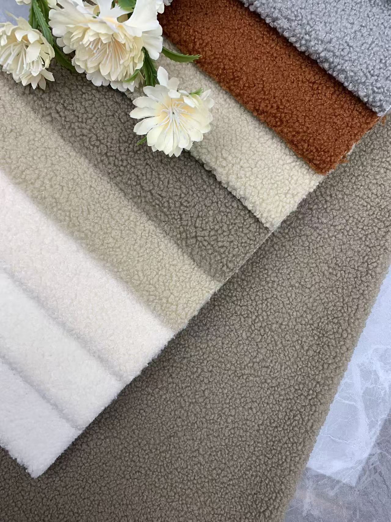 Soft Solid Color Sherpa Fabric