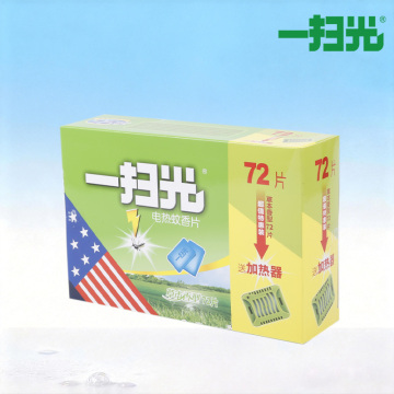 Tapete repelente fotoelétrico de mosquitos de uma varredura 72 unidades