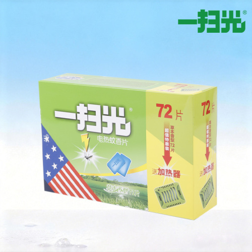 Tapete repelente de mosquitos fotoeléctrico de un solo barrido 72 piezas