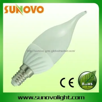 LED candle light bulbs E14/B22/E27