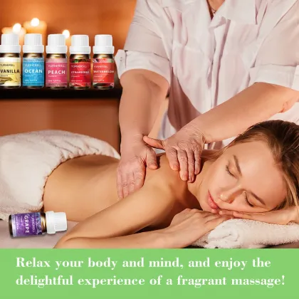 YURHERSU Massage Body Essential Oil - 10ml Lavender & Rosemary Oil