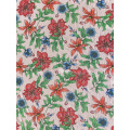 Flower Design Polyester Bubble Chiffon Printing Woven Fabric