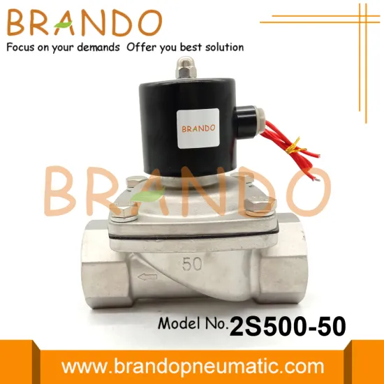 2S500-50 Stainless Steel Solenoid Valve 2'' 24V 220V