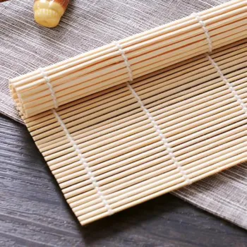 Custom Sized Natural Bamboo Sushi Making Rolls Mat & Sushi Maker Tools