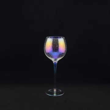 Bubble colorful wine glass set