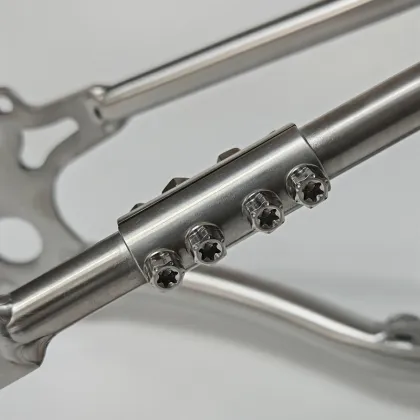 Brompton Belt Drive Titanium rear Triangle